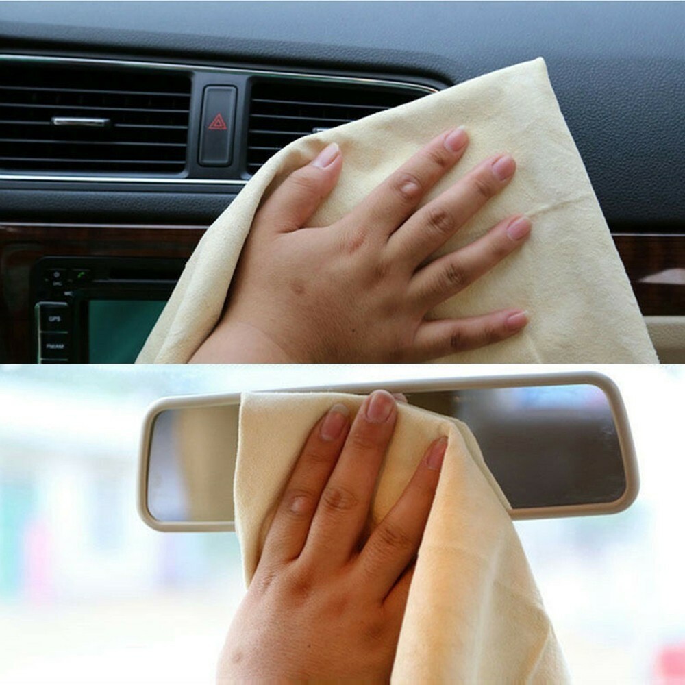 Car Washing Towel Water Absorbent Rag Tool Chamois Leather Cleaning Cloth