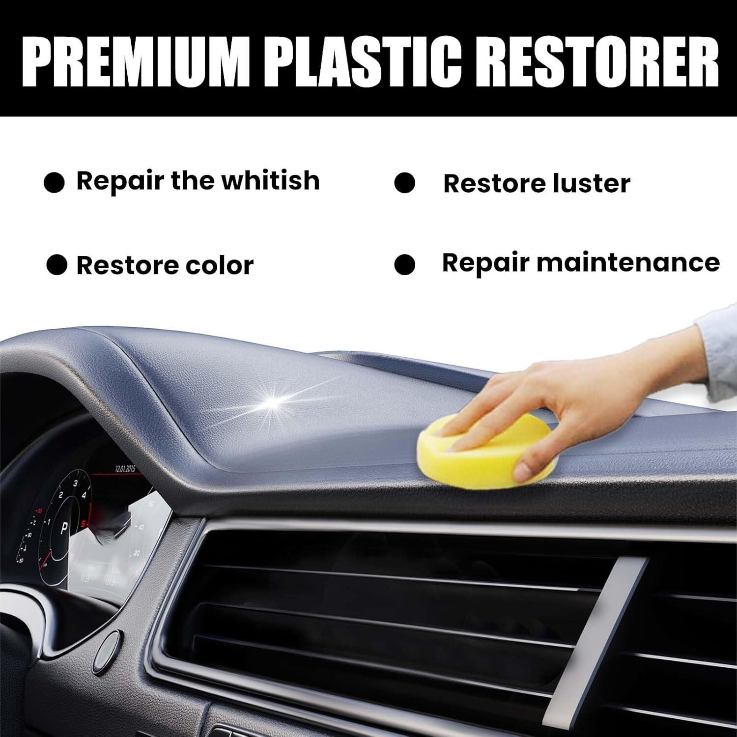 Plastic Restore Car Interior Renovation Care Wax Car Polish Coating Paste US