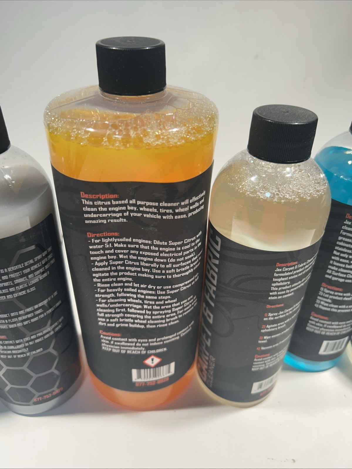 Jax Wax Exterior Detail Products 5-16oz 1-32oz