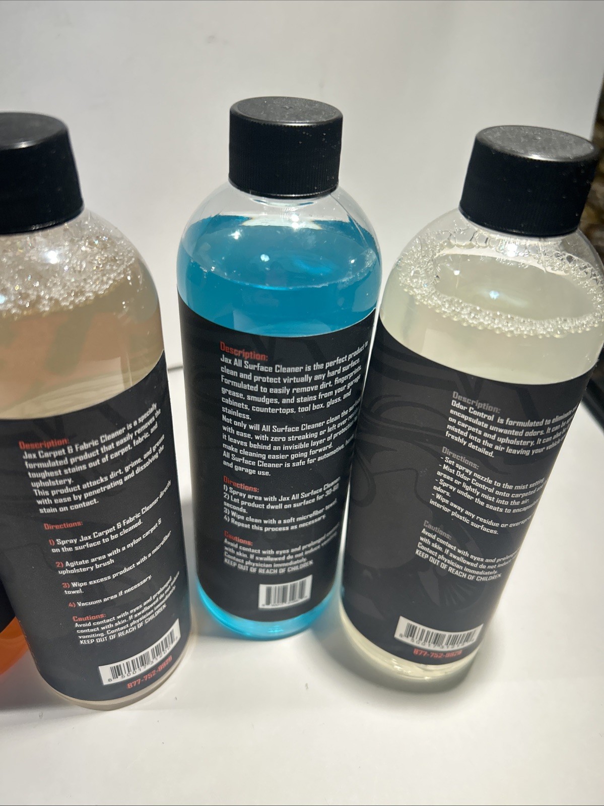 Jax Wax Exterior Detail Products 5-16oz 1-32oz