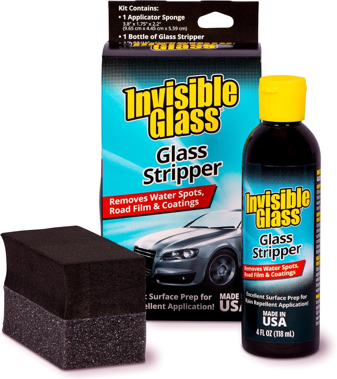 Invisible Glass 91411 Stripper Hard Water Spot Remover Kit – Pack of 1