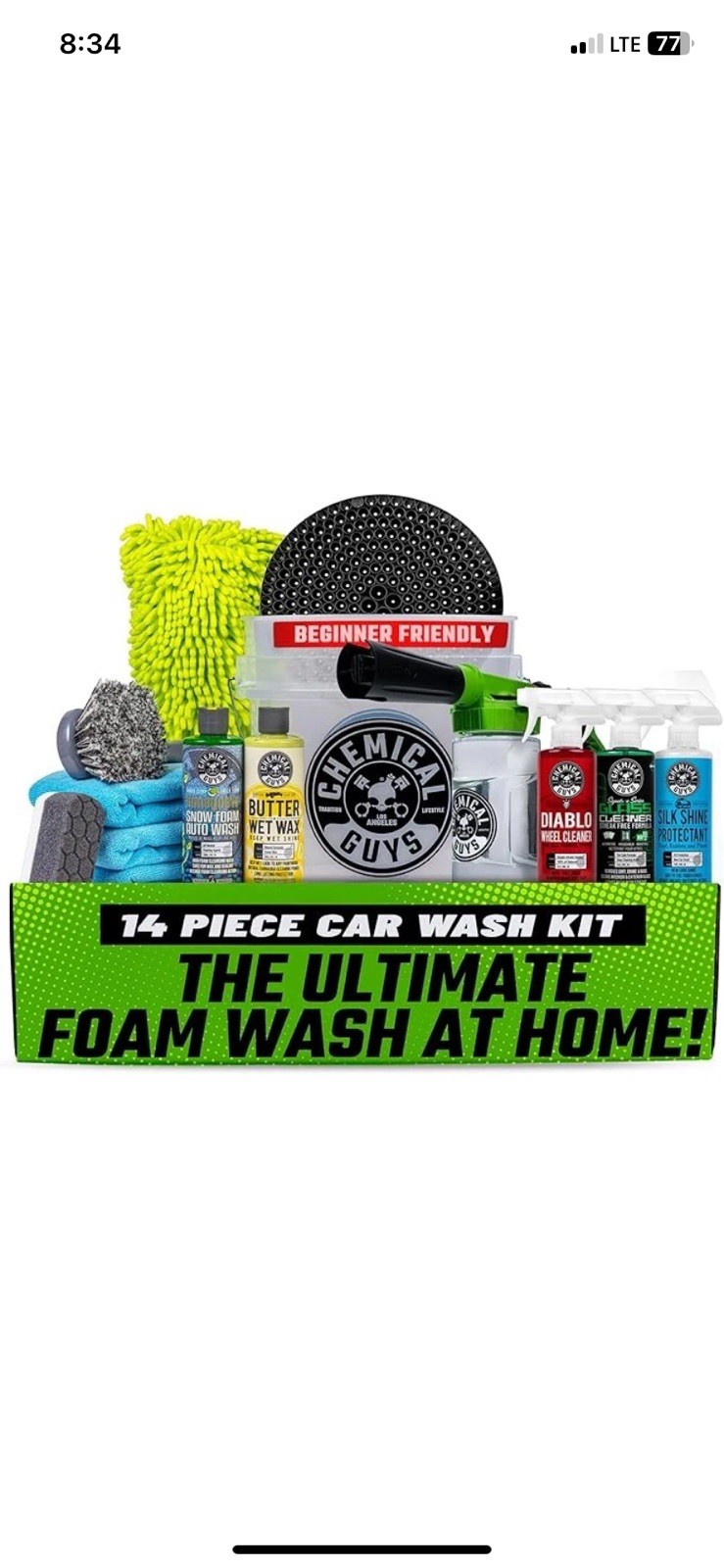 Chemical Guys 14 Piece Car Wash Kit – HOL126