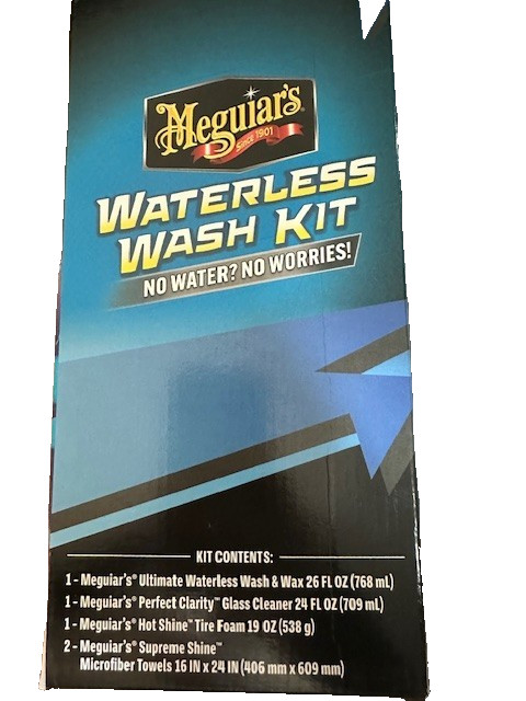 New in Box! Meguiar’s Waterless Wash Kit -Amazing Results Without Water!