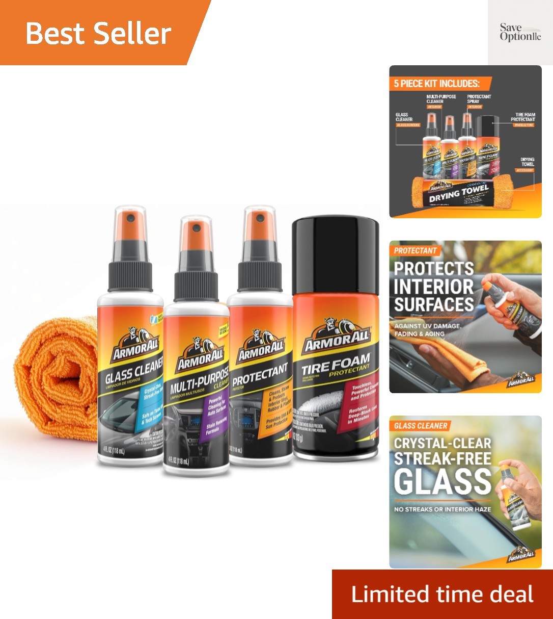 Car Cleaning Kit, Interior and Exterior, 5-Piece Kit | Car Cleaning Kit, Inte…