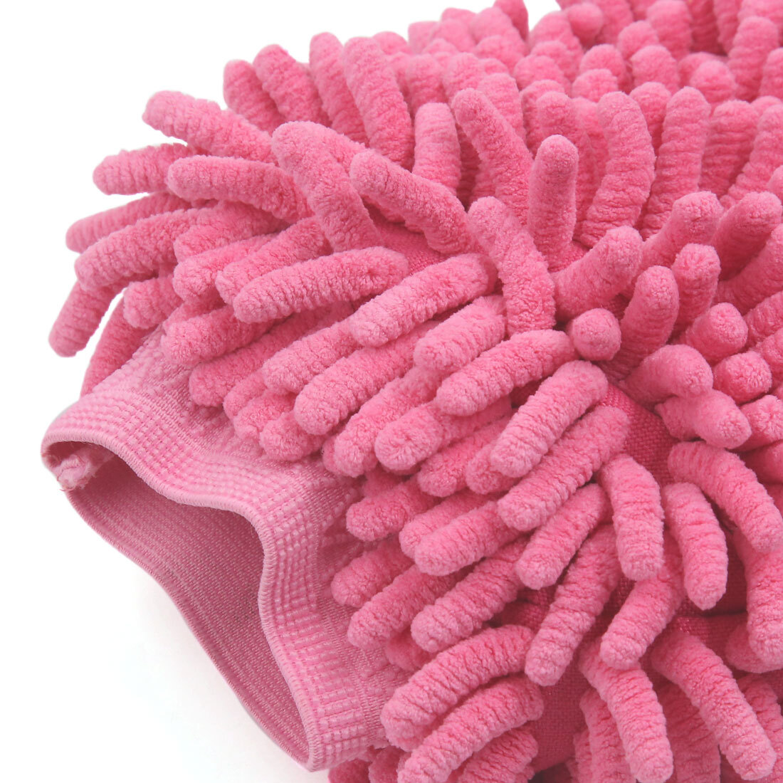 Fuchsia Microfiber Chenille Wash Mitt Car Window Washing Cleaning Glove Duster
