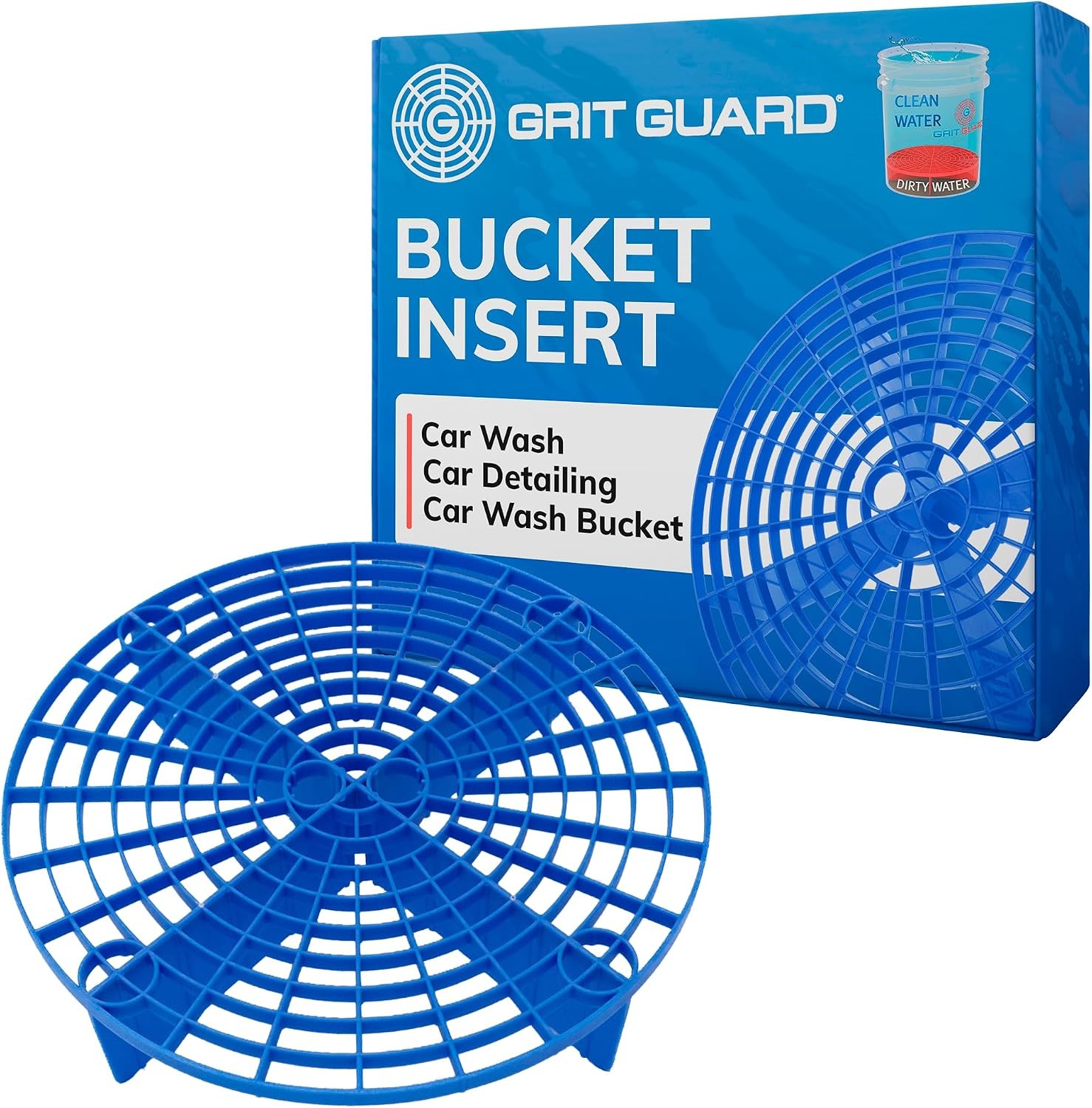 The Original Blue Bucket Insert – 10″ Diameter Car Wash Bucket for Car Washing,
