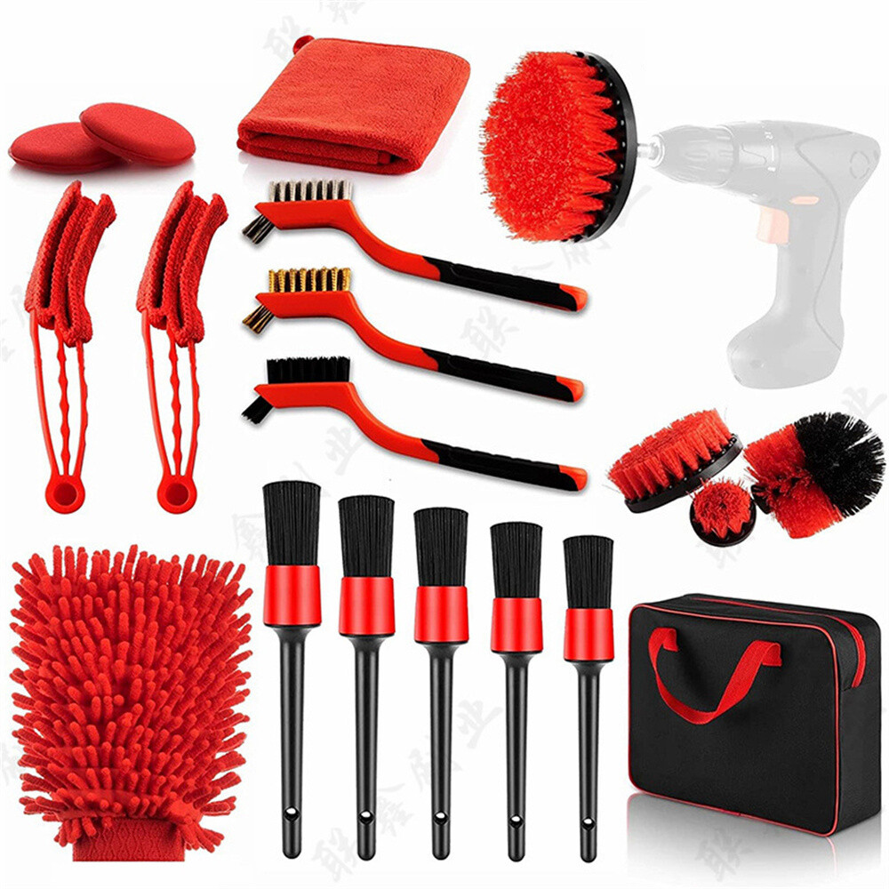 Car Detailing Brush Wash Auto Detailing Cleaning Kit Engine for Wheel Clean Set