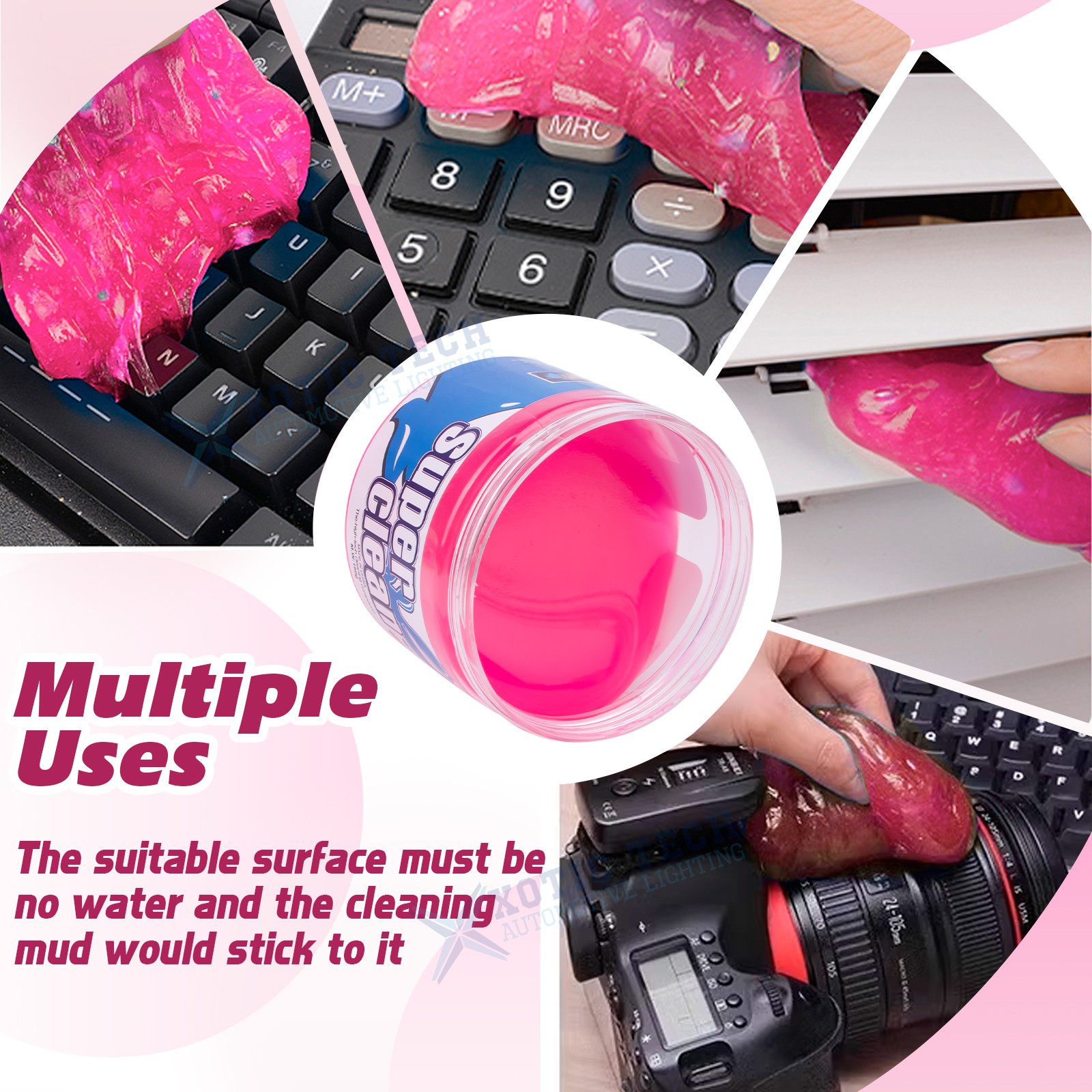 Universal Auto Detailing Tools Car Interior Cleaner Putty Dust Cleaning Mud 160g