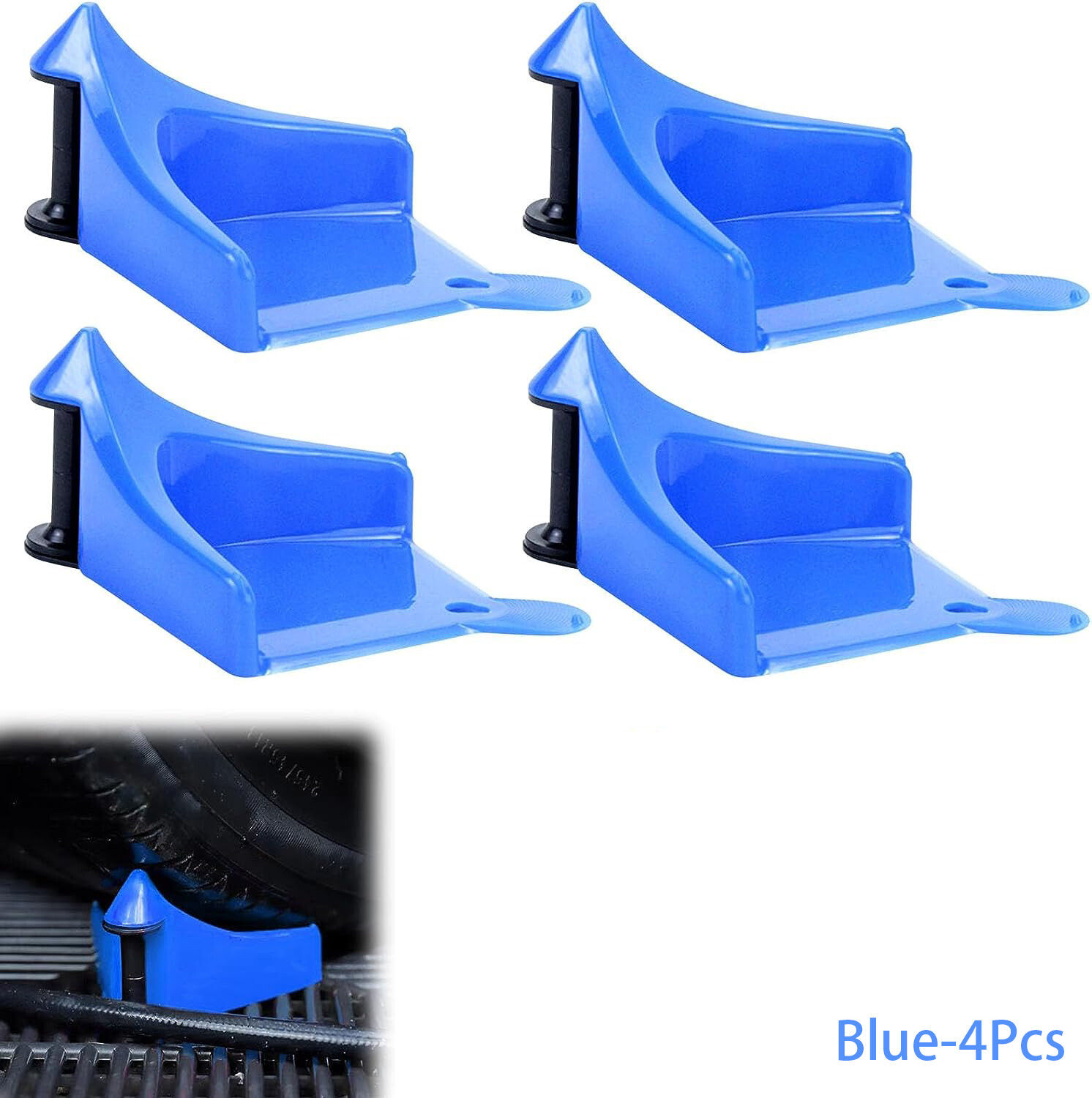 4Pcs Tire Wedge Car Hose Guides Car Washing Water Pipe Tube Anti-pinch Tools