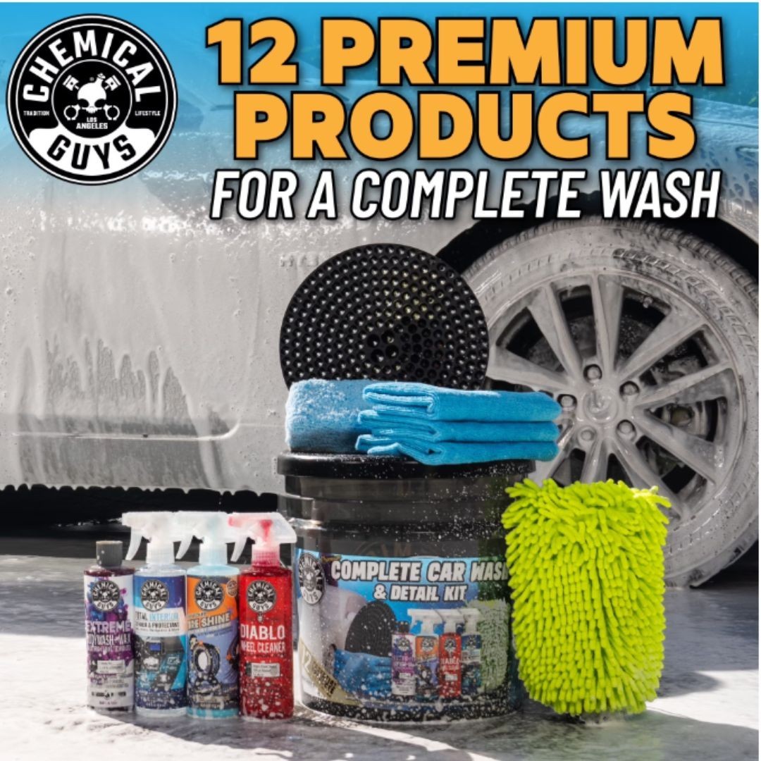 Chemical Guys 12 Piece Premium Complete Car Wash & Detail Kit New