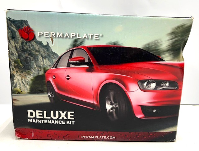 NOS Permaplate Deluxe Maintenance Kit Car Wax And Cleaning 4 Bottle Set
