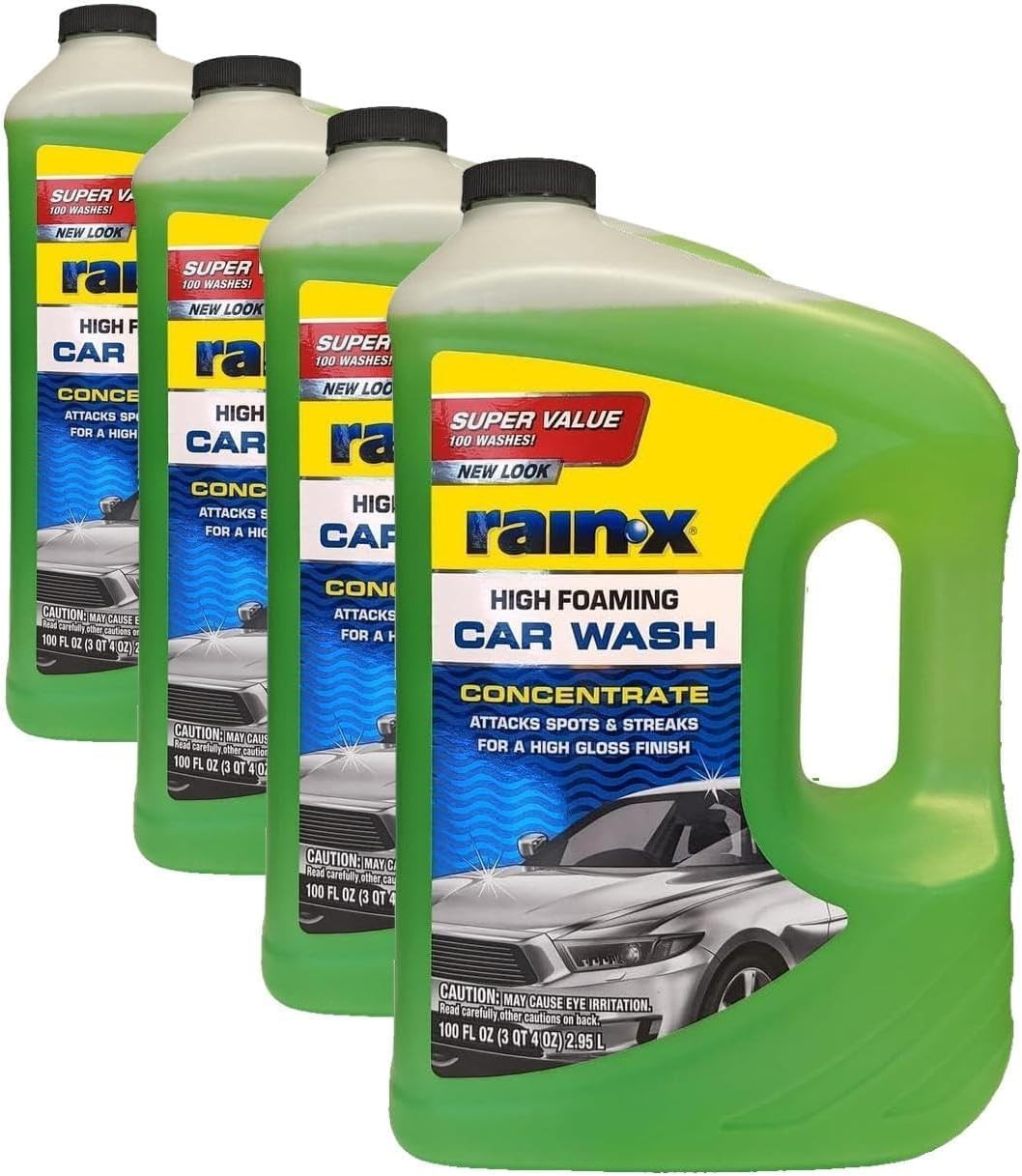 High-Foaming Car Wash – 100 fl oz, Concentrated Formula for Deep Cleaning, Pack