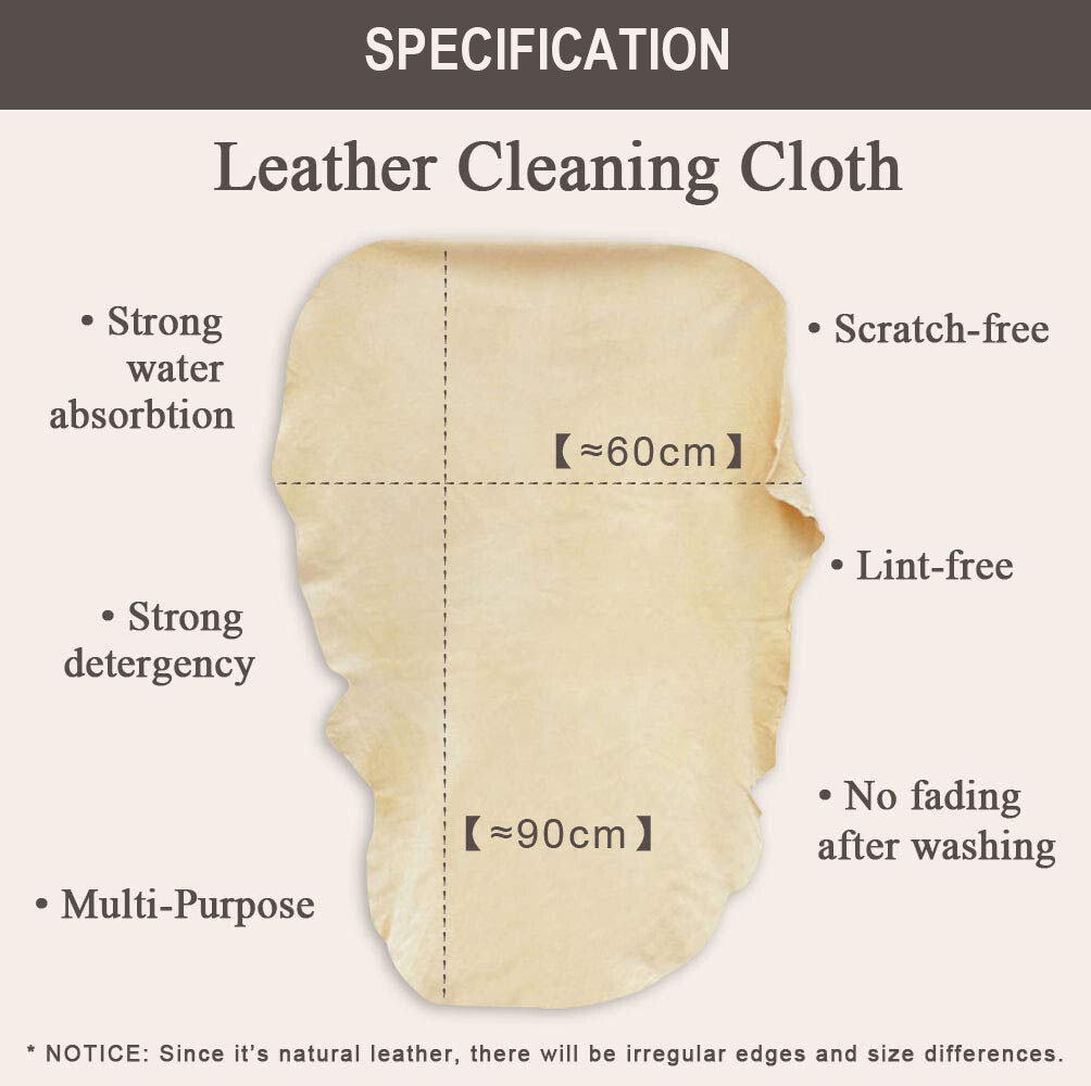 Natural Chamois Leather Car Drying-Towel Cleaning Cloth Absorbent Shammy US