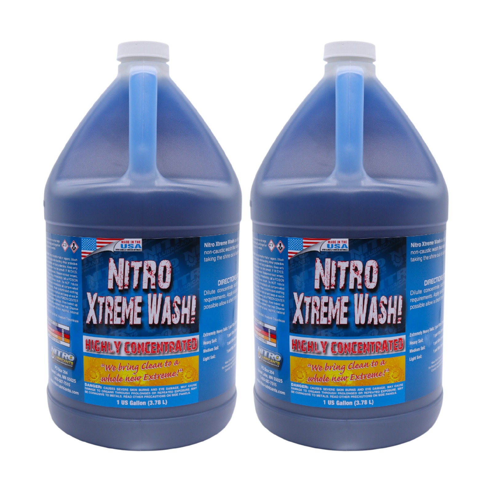 Nitro Lubricants Xtreme Bike Wash (1 GL)-Concentrated Cleaner (2 Pack)
