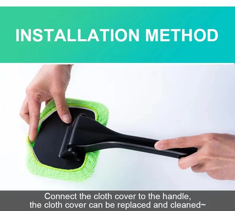 Car Window Cleaner Brush Kit Windshield Cleaning Wash Tool.