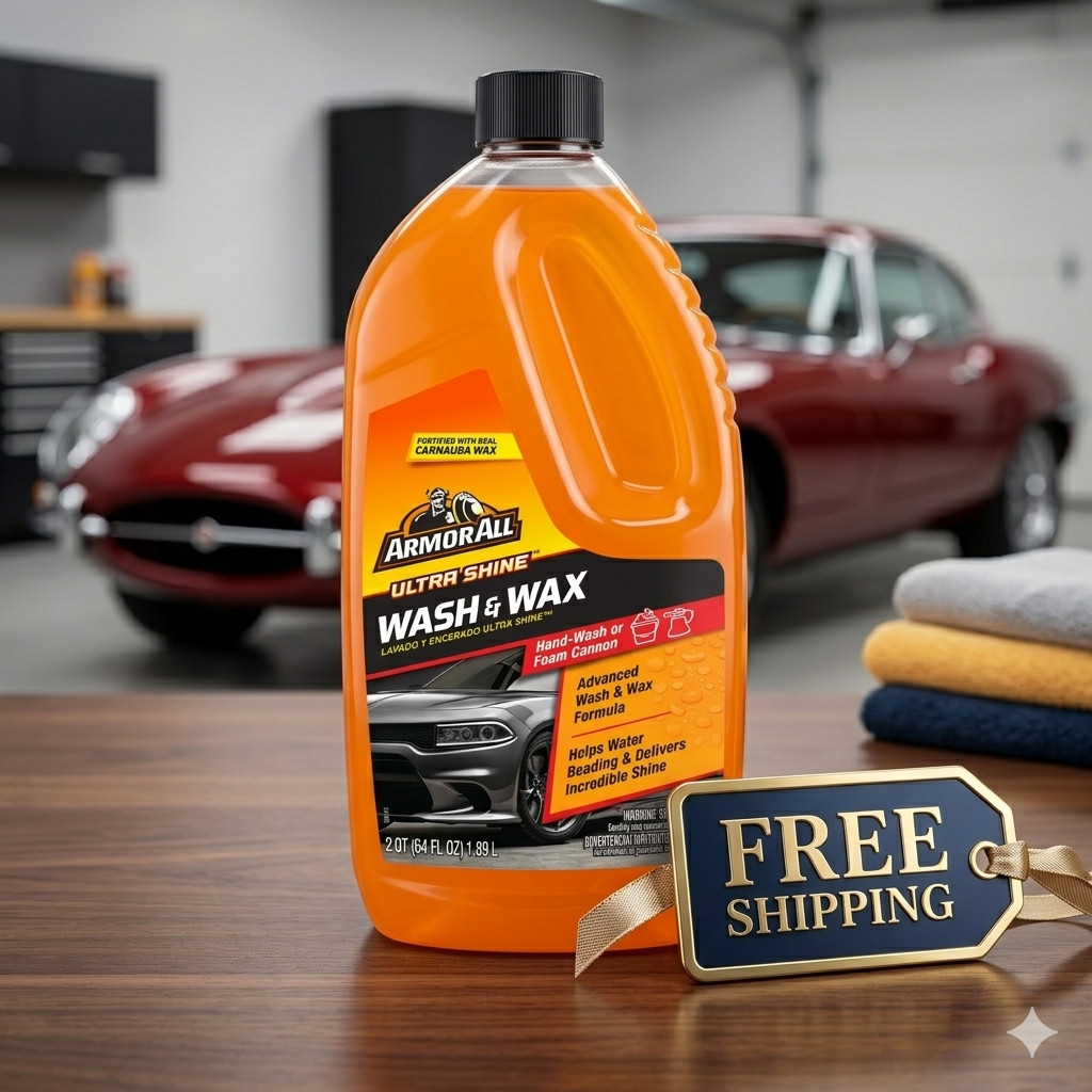 Armor All Ultra Shine Car Wash Wax 64 Fl Oz Car Detailing Soap High Gloss Shine