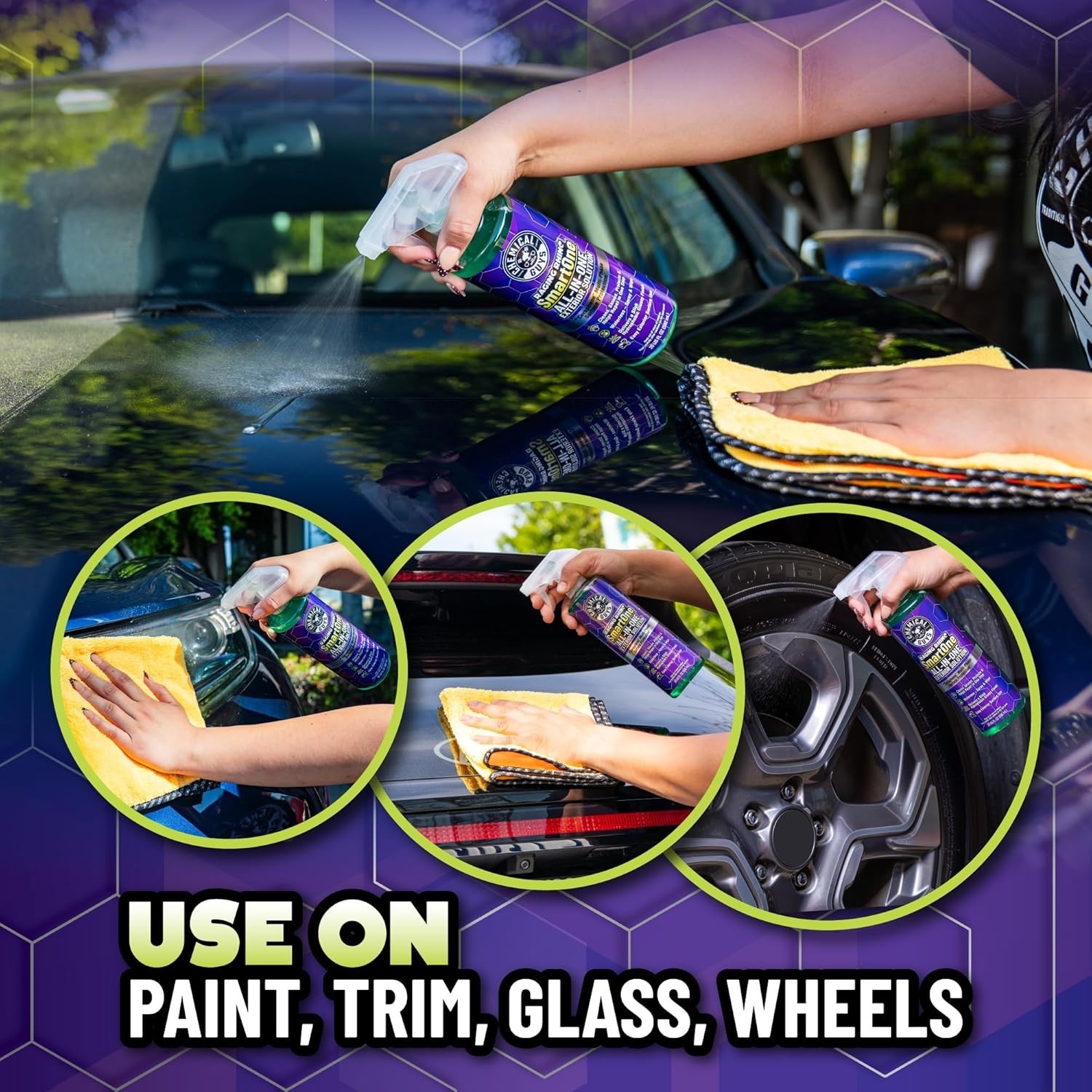 2PK Raging Rhino Waterless Car Wash Quick Detailer Spray Exterior Cleaner 20oz