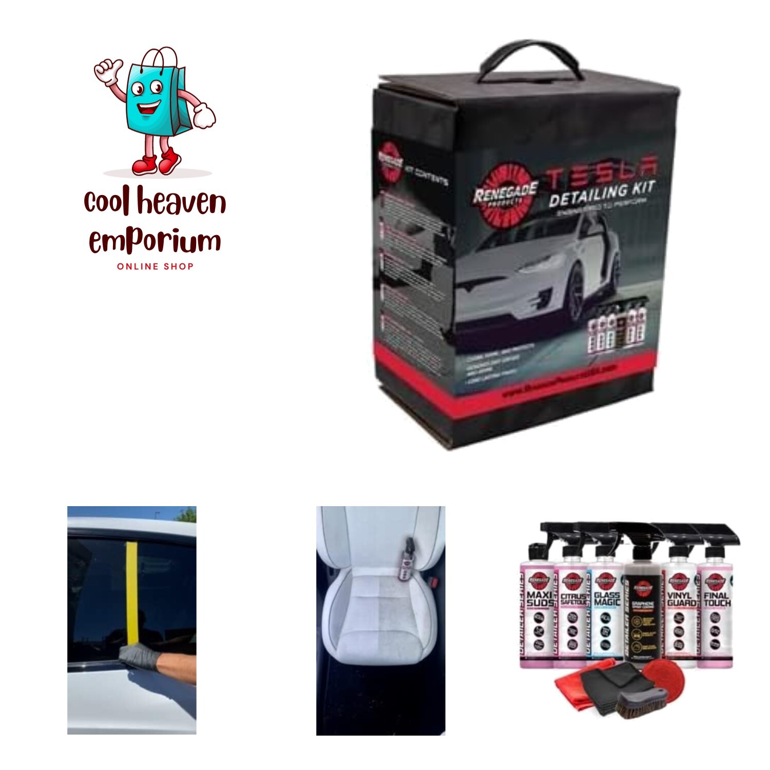 Tesla Detailing Kit – Car Wash Kit for Interior/Exterior Detail & Wash for Mo…