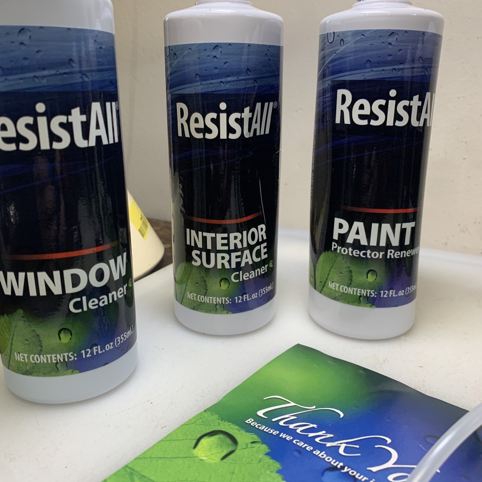 ResistAll Customer Care Kit Car Cleaning Supplies Interior Exterior Kit NIB