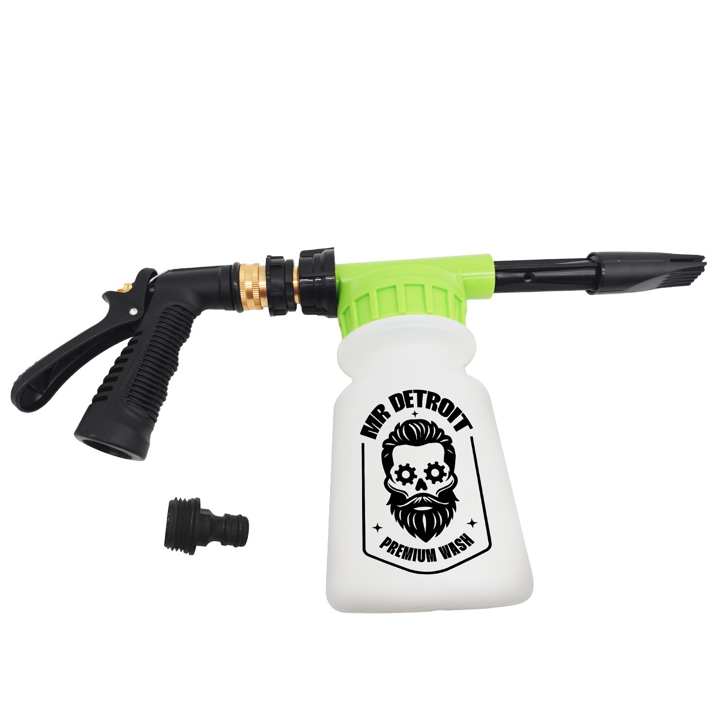 Mr. Detroit – 3pc Foam Wash Kit w/ Blaster, Hot Pink Soap & Mitt – Scratch-Free