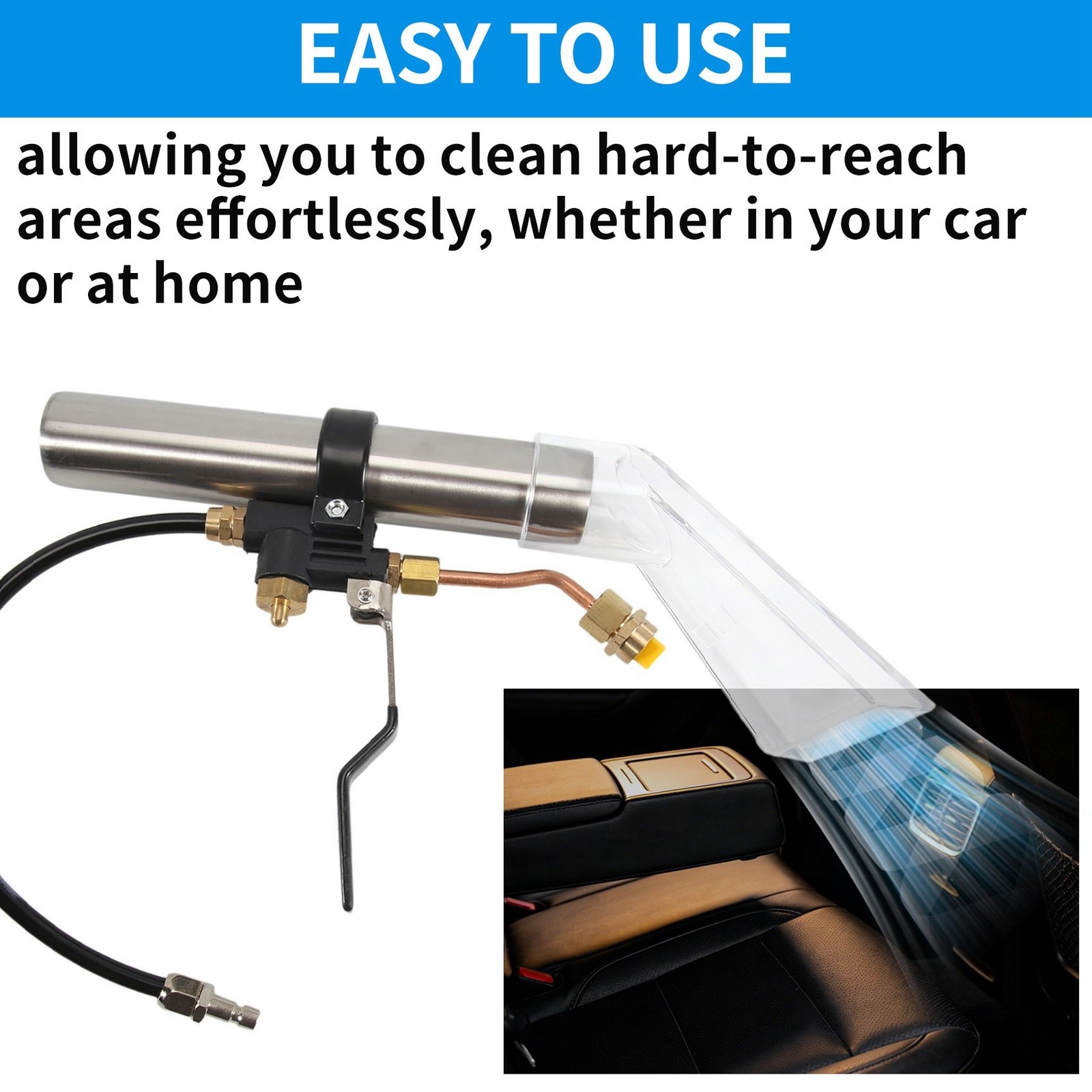 Upholstery Carpet Cleaning Extractor Vacuum Cleaner Wash Nozzle Steam7383