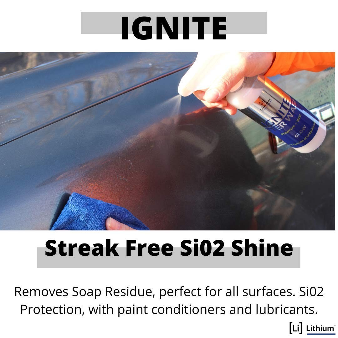 Waterless Car Wash – Streak-Free SiO2 Paint & Glass Protectant, Hydrophobic Shin