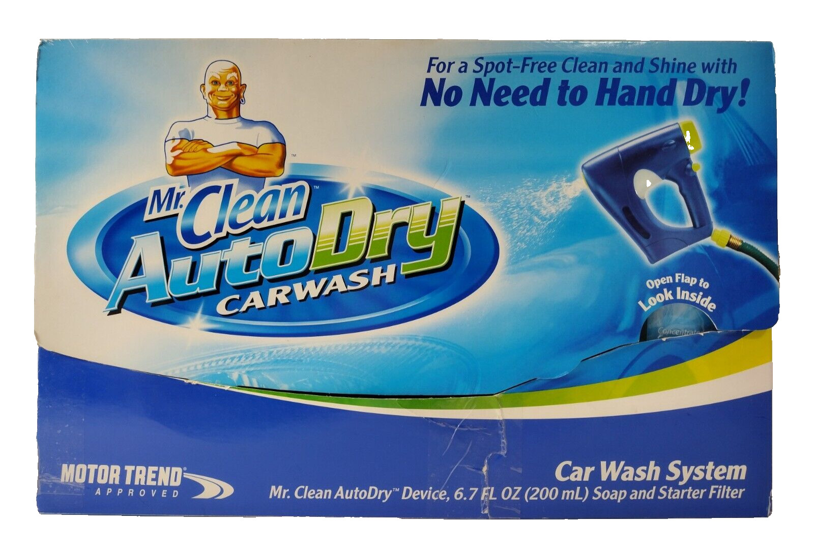 Mr. Clean AUTO DRY Spot-Free Carwash System STARTER KIT With Soap & Filter NEW!
