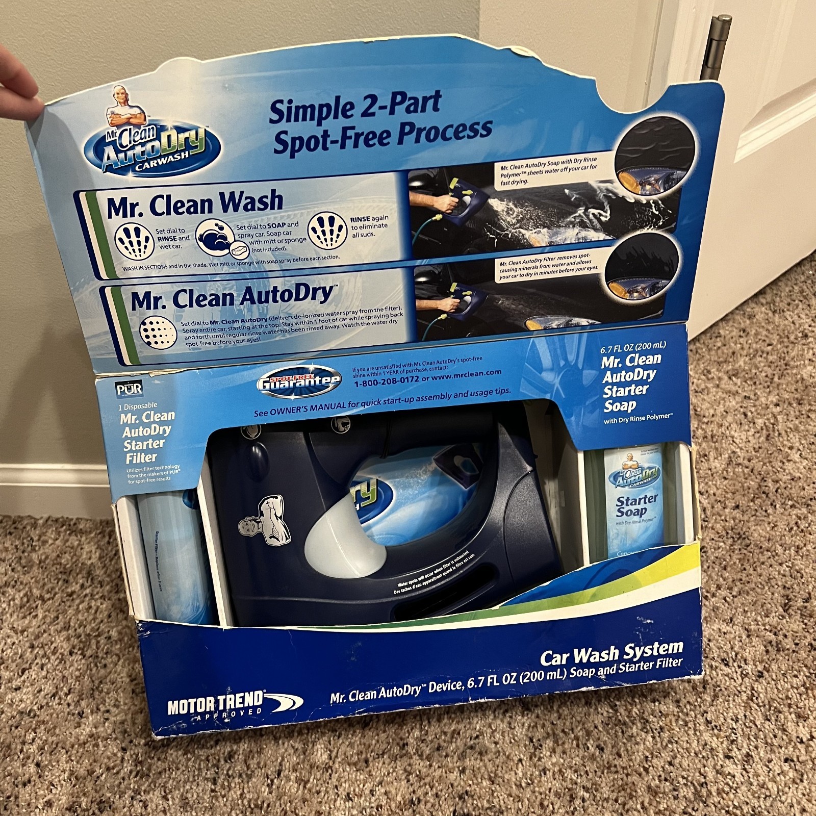 Mr. Clean AutoDry Carwash Car Wash System w/Soap/Starter Filter