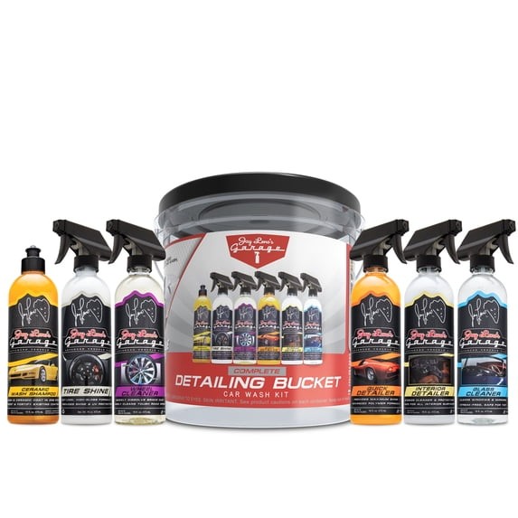 Jay Leno’s Garage Complete Detailing Bucket Car Wash Kit 8-Piece Car Care Set