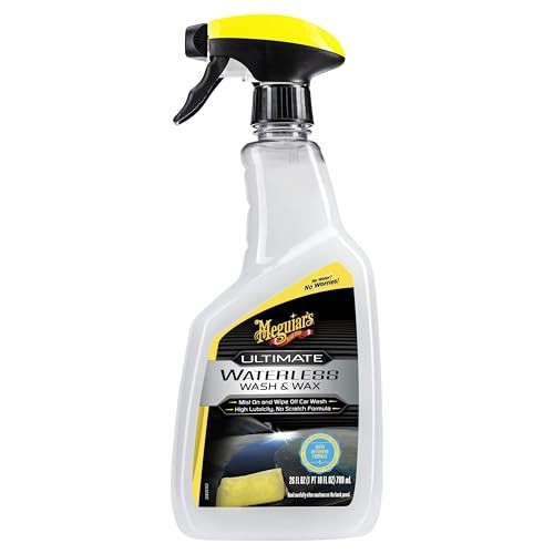 Meguiar’s Ultimate Waterless Wash & Wax, 2-in-1 Cleaner and Protection to, 26 Oz
