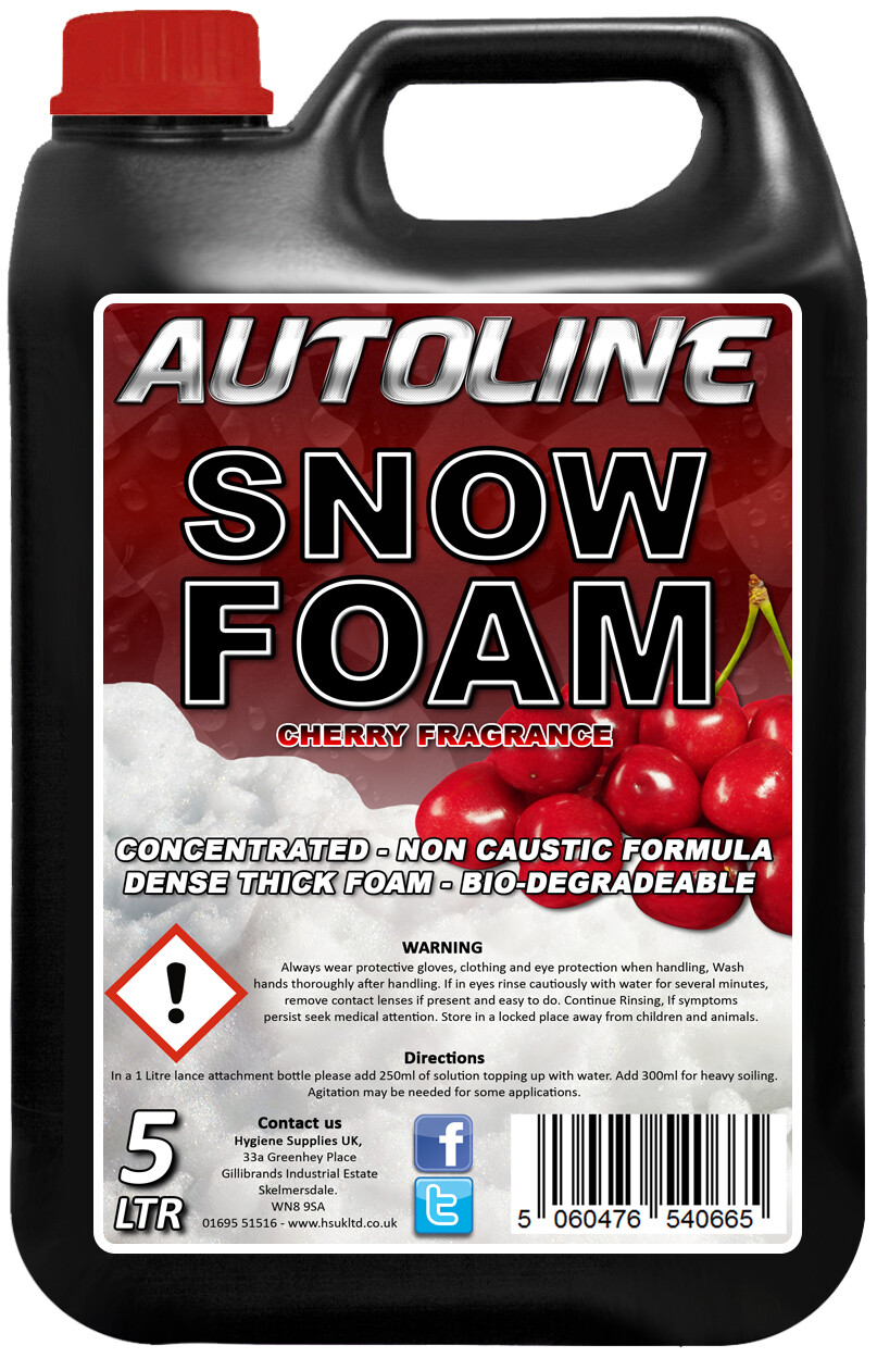Cherry Snow Foam Strong Car Shampoo for Karcher 5L Premium Quality AUTOline