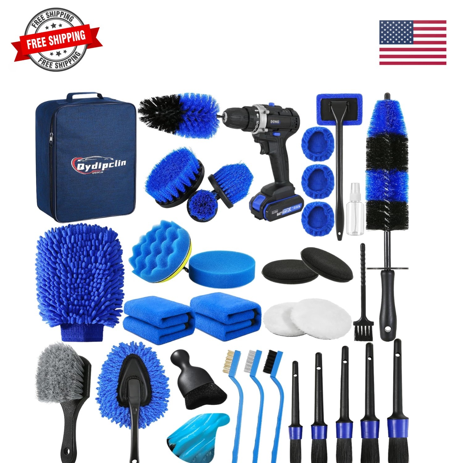 34Pcs Car Detailing Kit, Car Detailing Brush Set, Car Wash Cleaning Kit, Car …