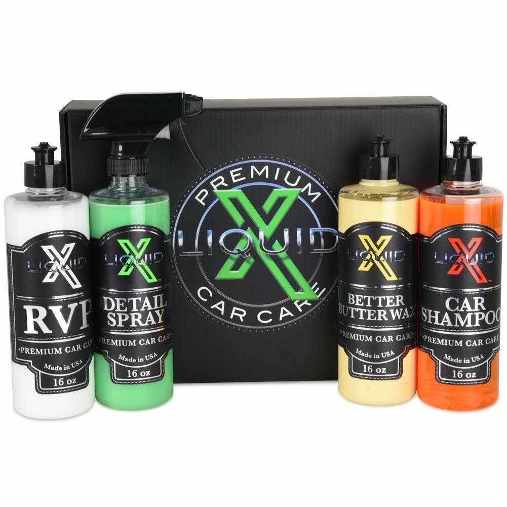 Liquid X Basic Detail Box Kit – Butter Wax, Detail Spray, Car Shampoo, R.V.P.