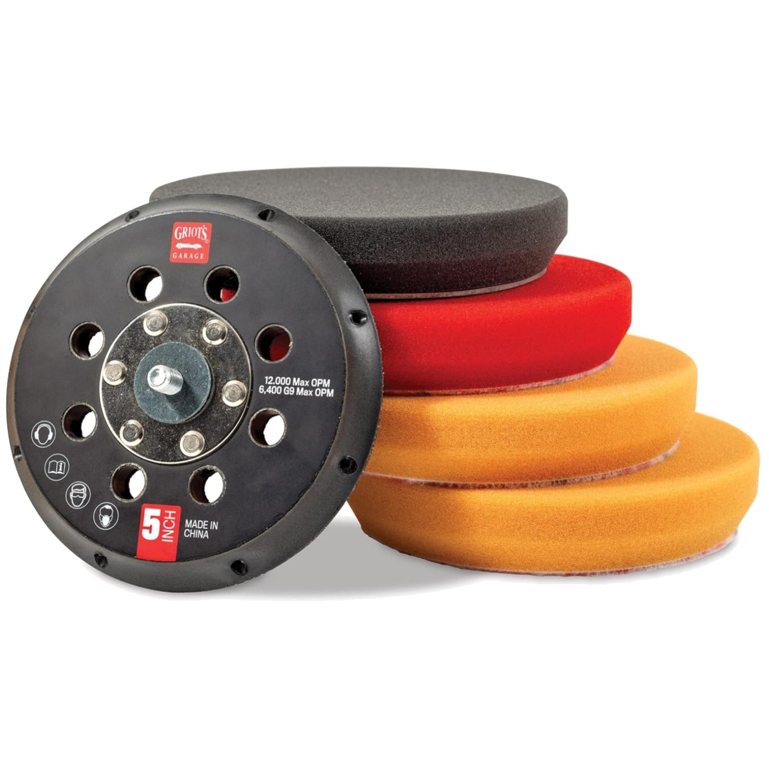 Orbital Buffer Conversion Set 5″ – Griot’s Garage