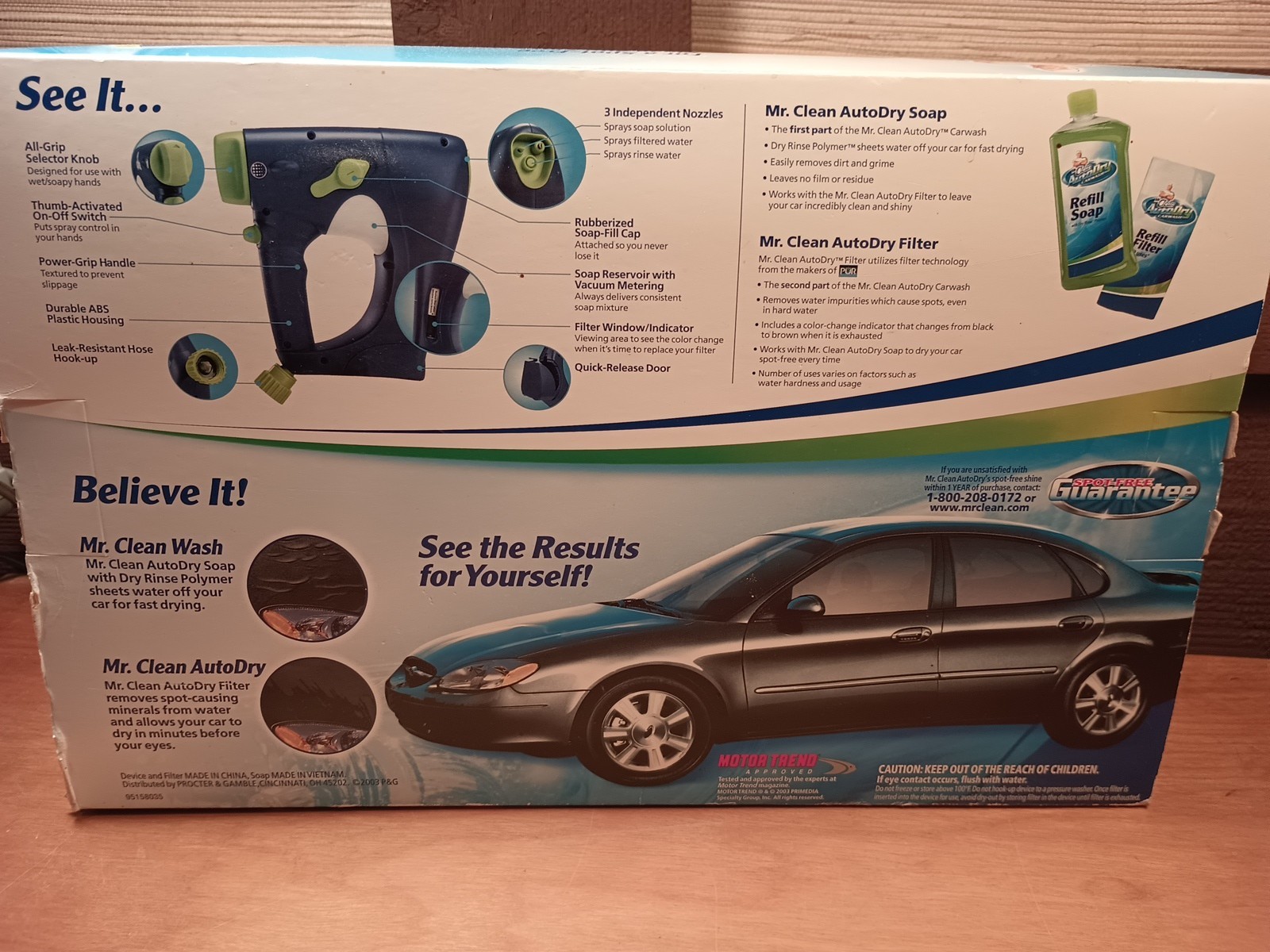 Mr Clean Auto Dry Car Wash Spot-Free Clean & Shine Spray System Starter Kit