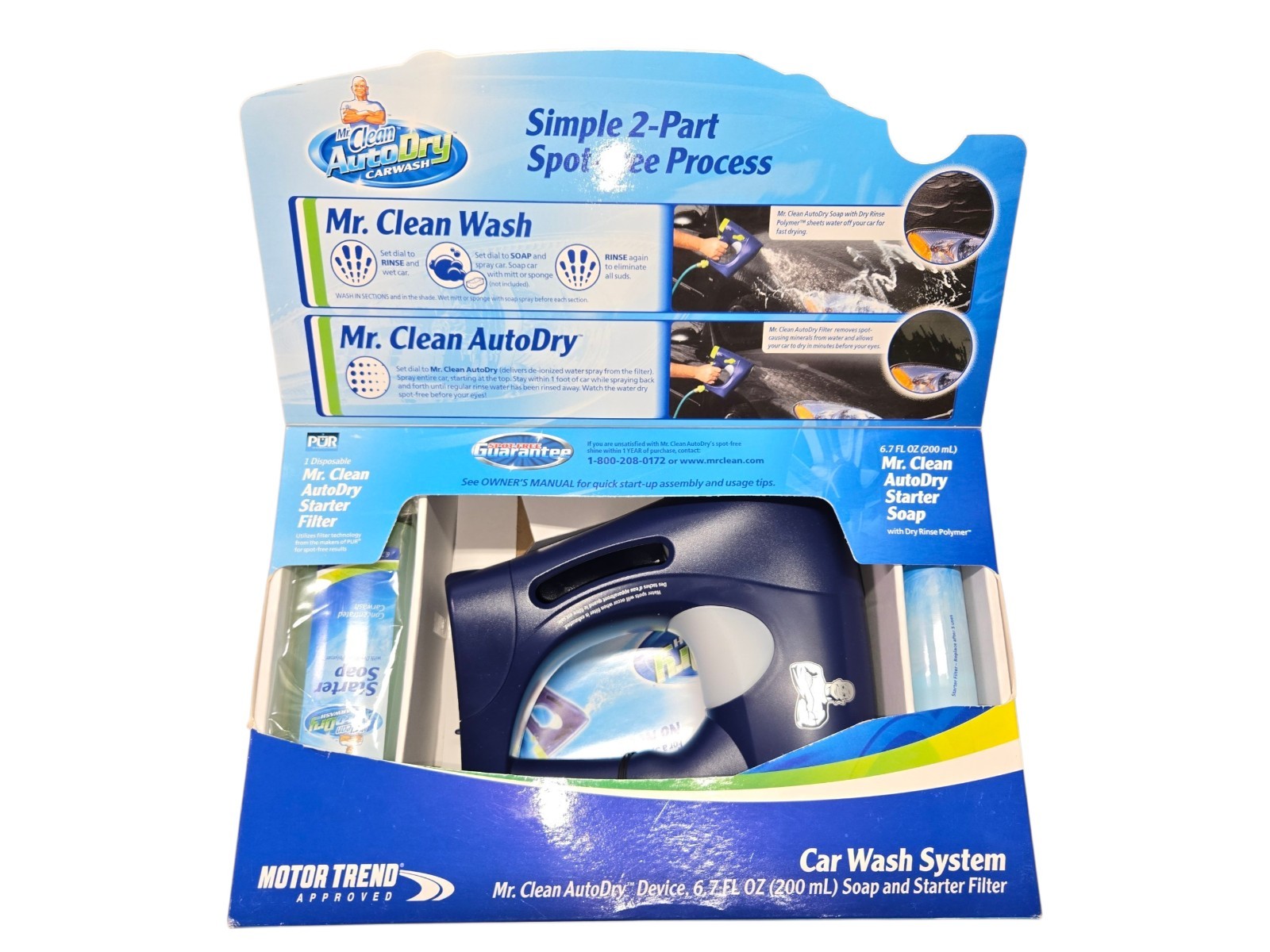 Mr. Clean AutoDry Car Wash System Starter Kit NEW