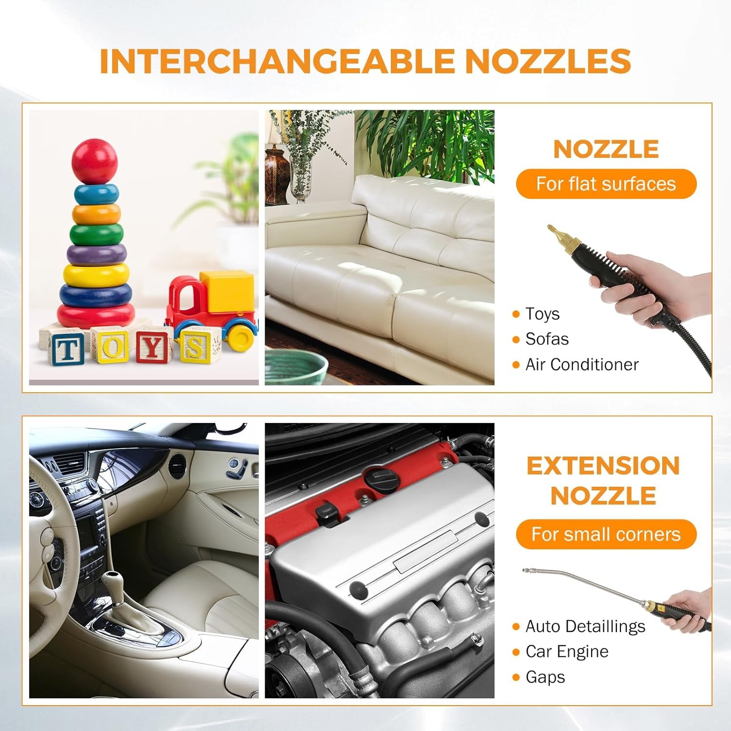 2500W Car Washer Steamer for Auto Detailing Steam Cleaner Steam Cleaning Machine