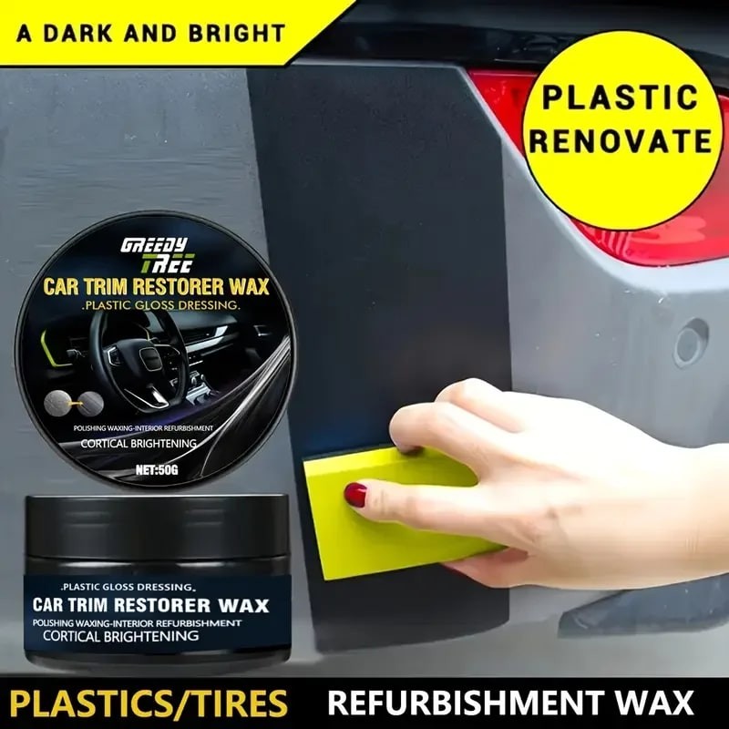 Car Plastic Repair Wax Interior Panel Renewal Coating Agent Polish