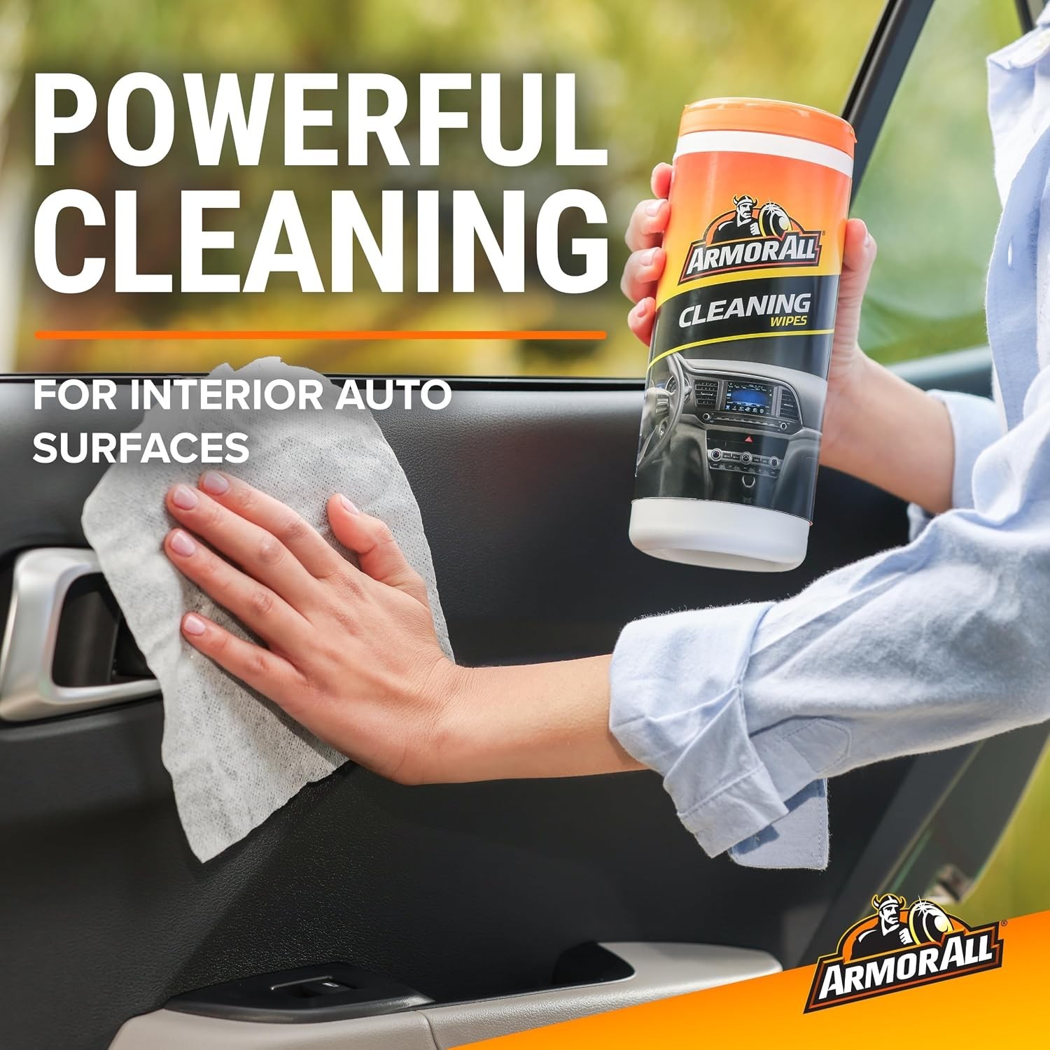 90 Count Car Cleaning Wipes Multi-Pack: Protectant, Glass & Interior Wipes