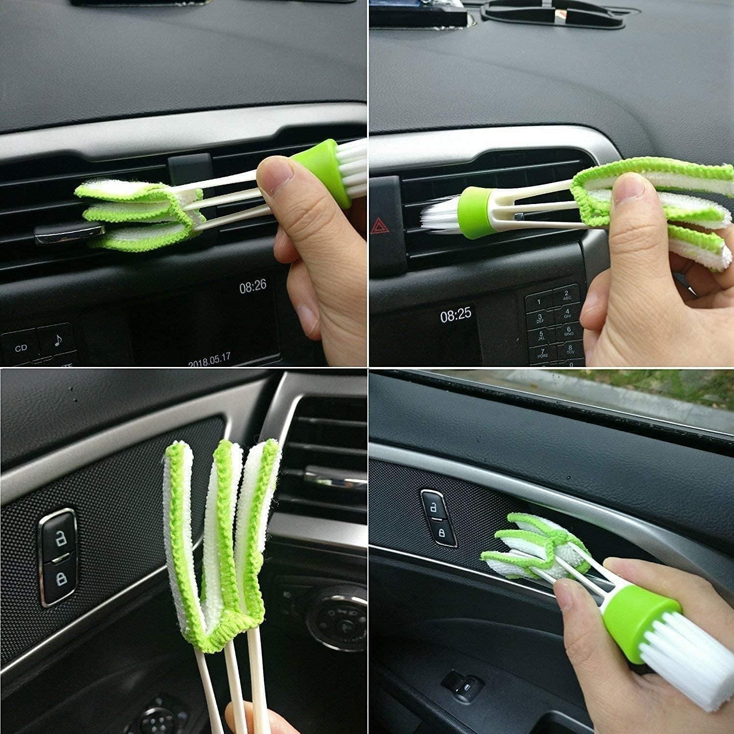 Auto Detailing Essentials: 11 Pcs Soft Brush Set for Leather and Glass Cleaning