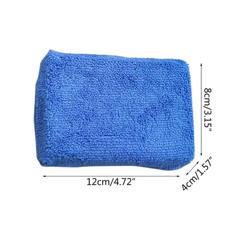 8pcs Car Wash Sponge and Cleaning Pads used for Effortless Wax Sealant Sealant