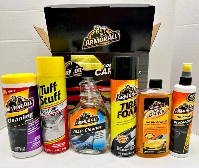 ArmorAll ~Complete Car Care Gift Pack 6 Piece Kit Auto Detailing Wax Wipes Foam