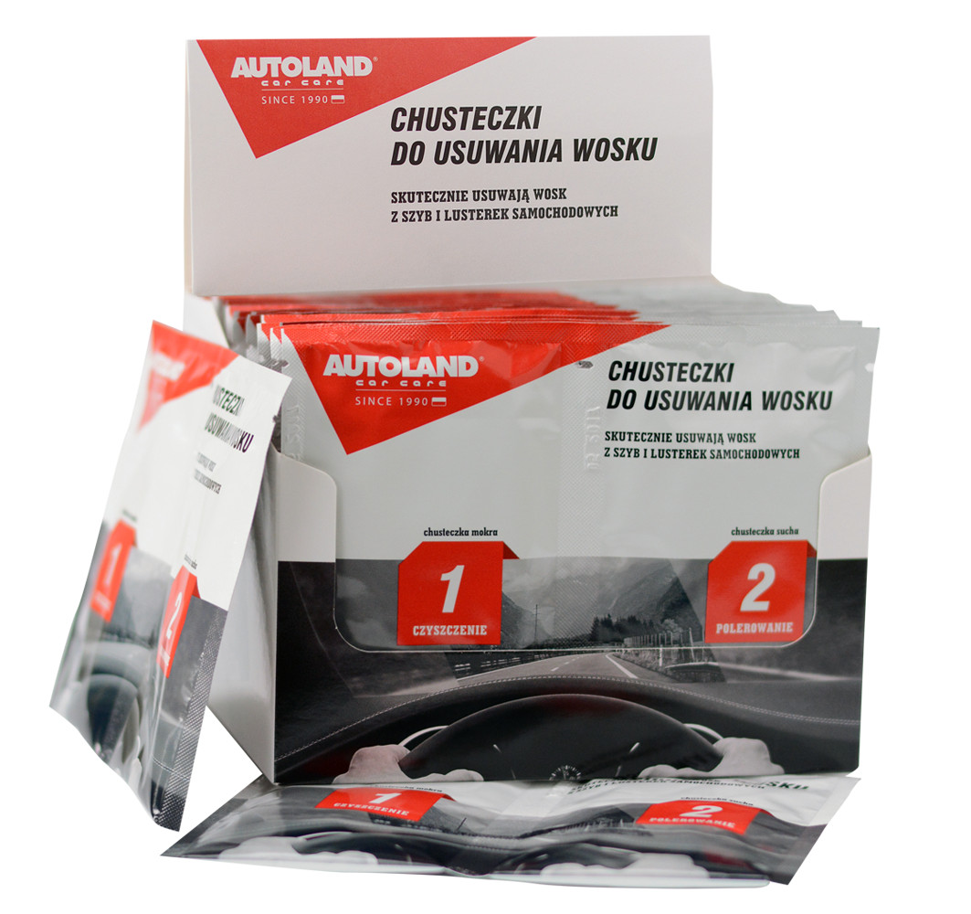 AUTOLAND GLASS WAX REMOVAL WIPES CLEANING 2pcs (X5 sets) CLEARENCE SALE new