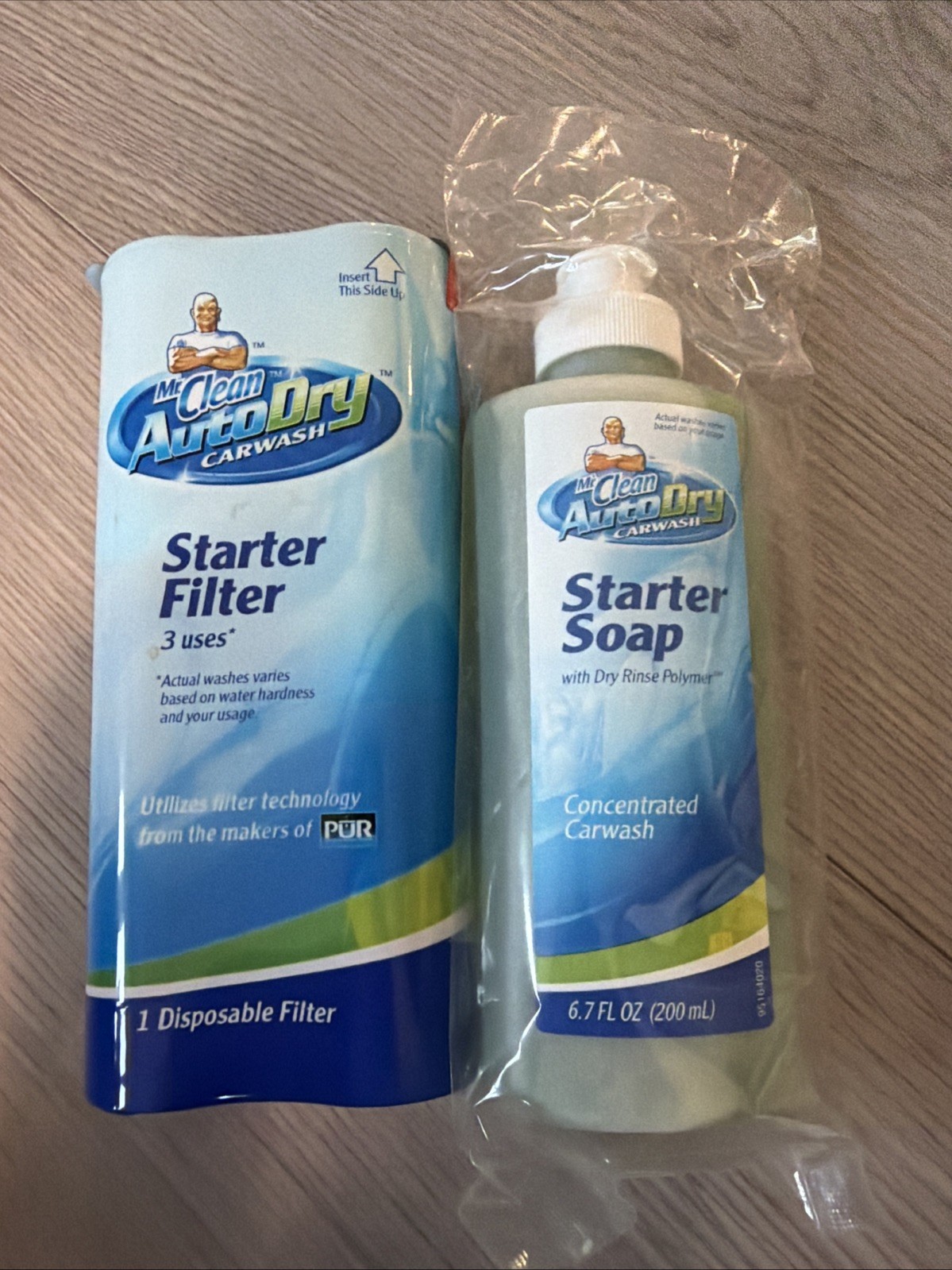 Mr Clean Auto Dry Carwash Starter 1 Disposable Refill Filter + SOAP – NEW