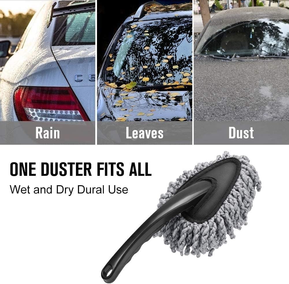 Soft Cotton Car Duster Brush – Reusable Cleaning Tool for Dust & Dirt Removal