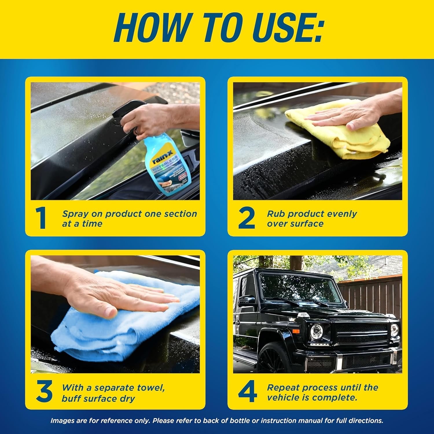 Eco-Friendly 23oz Waterless Car Wash & Rain Repellent for Spotless Shine