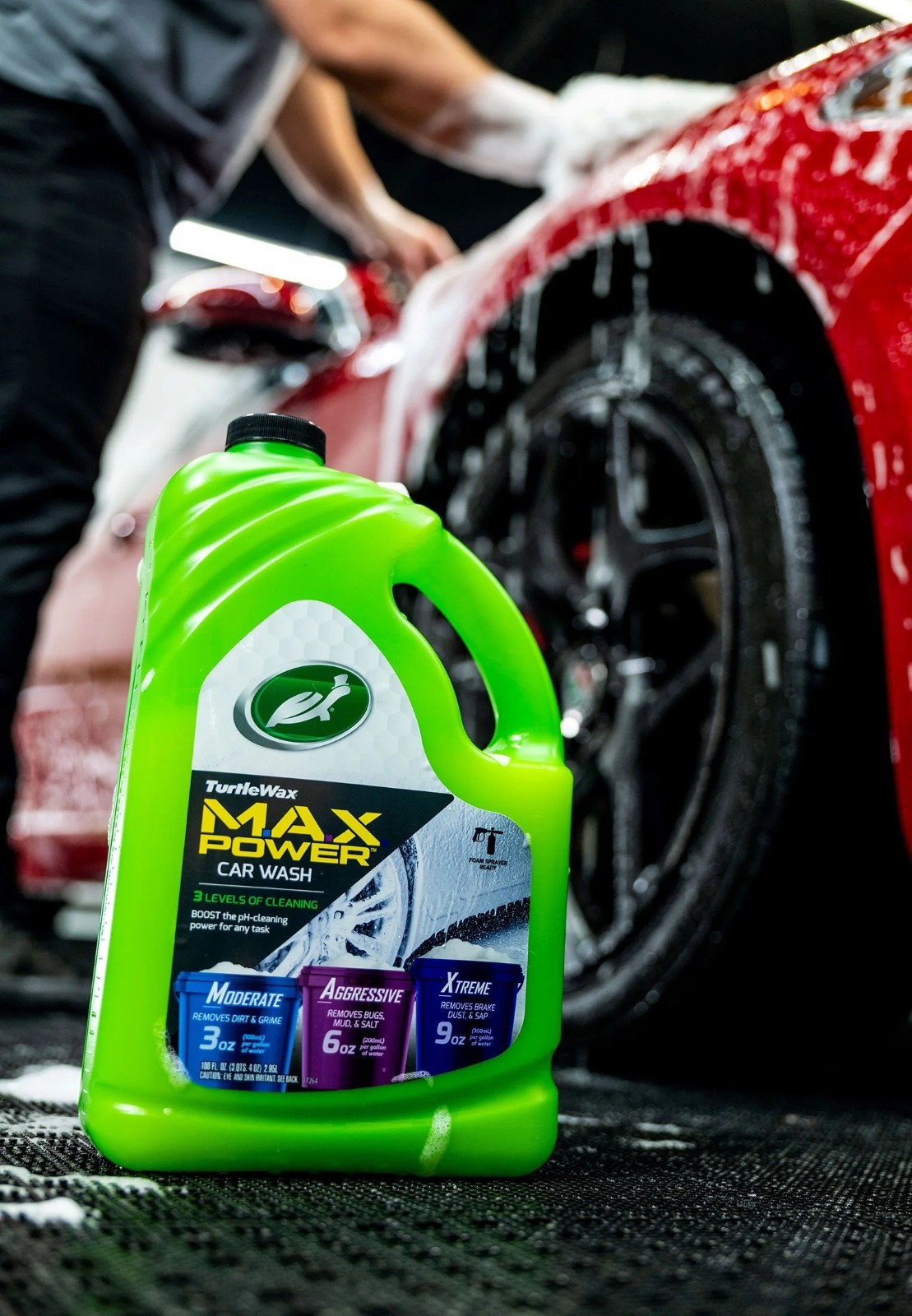 Turtle Wax 50597 Max Power 3 Levels of Cleaning Car Wash, 100 oz.