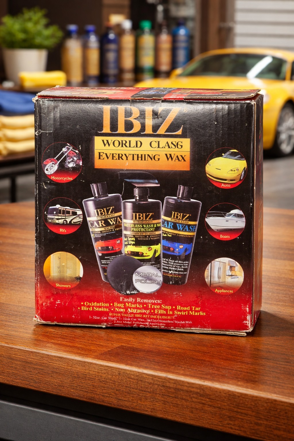 IBIZ World Class Everything Wax Kit – NEW Open Box Car Wash & Wax Set USA