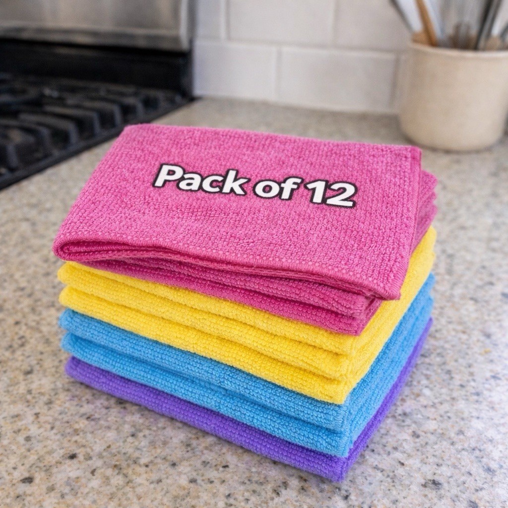 Microfiber Cleaning Towel Cloth Rag No-Scratch Car Polishing Detailing Buffing