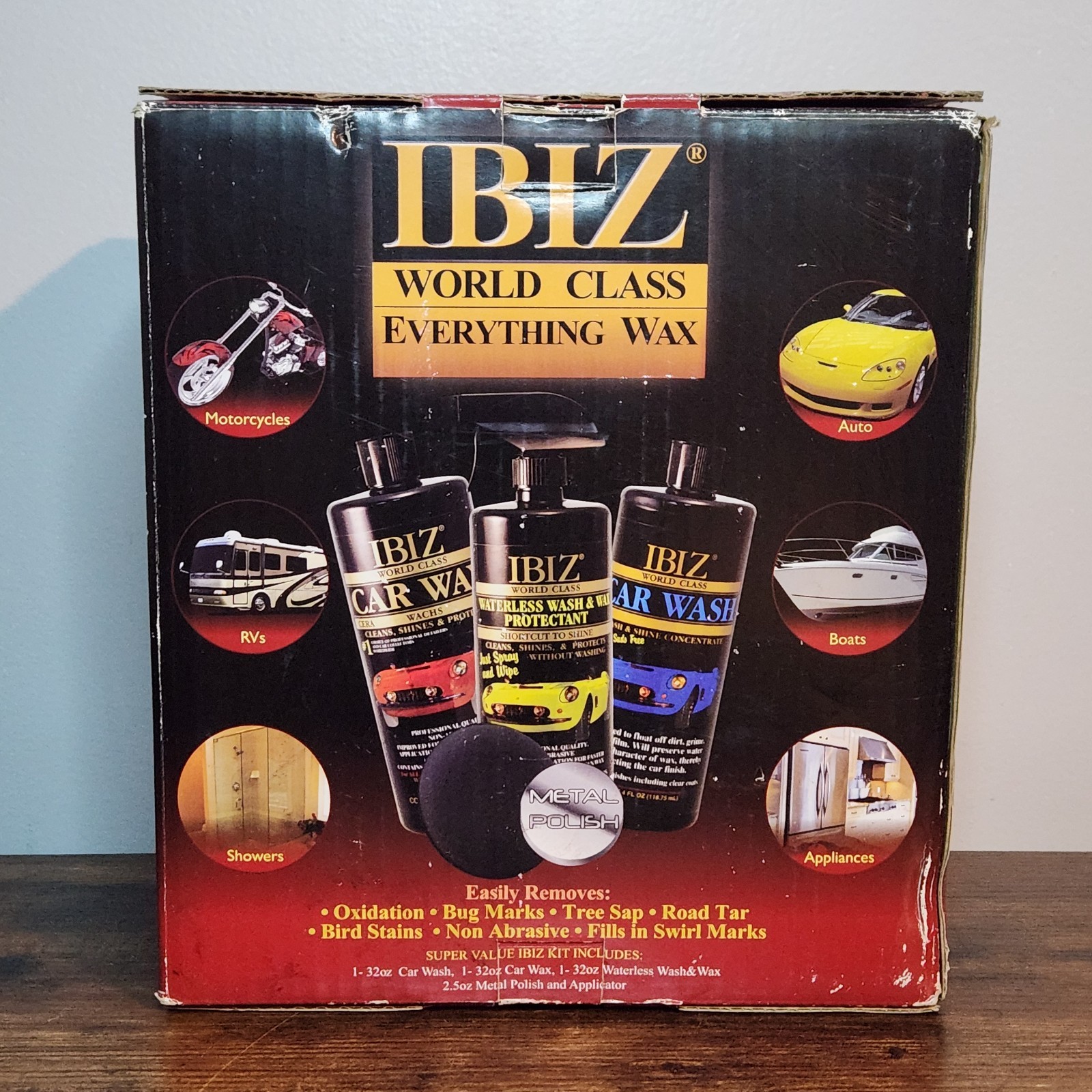 BIZ World Class Everything Wax – Multi‑Surface Wash Wax Polish Kit